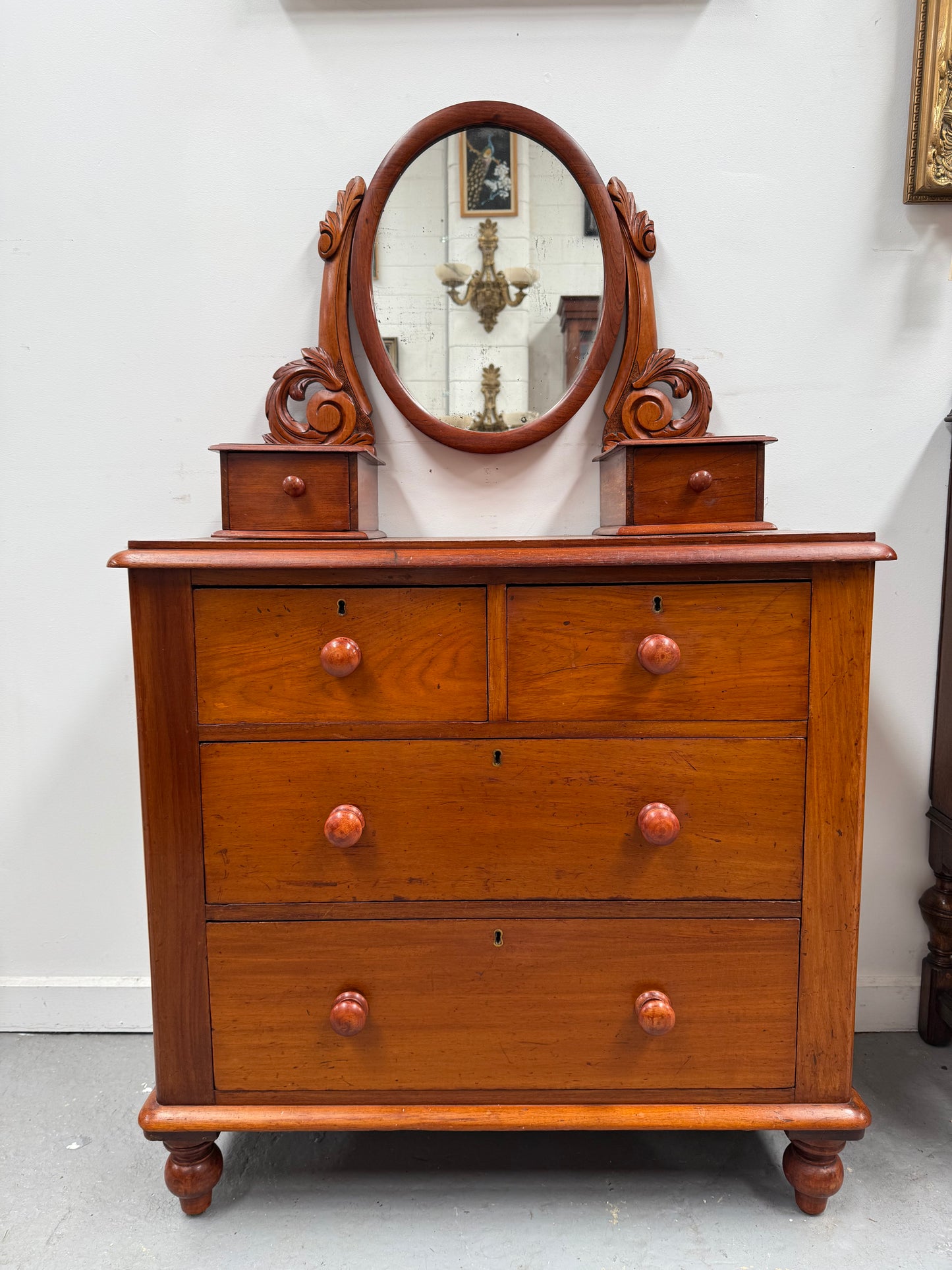 Petit Victorian Cedar Duchess Dresser Chest
