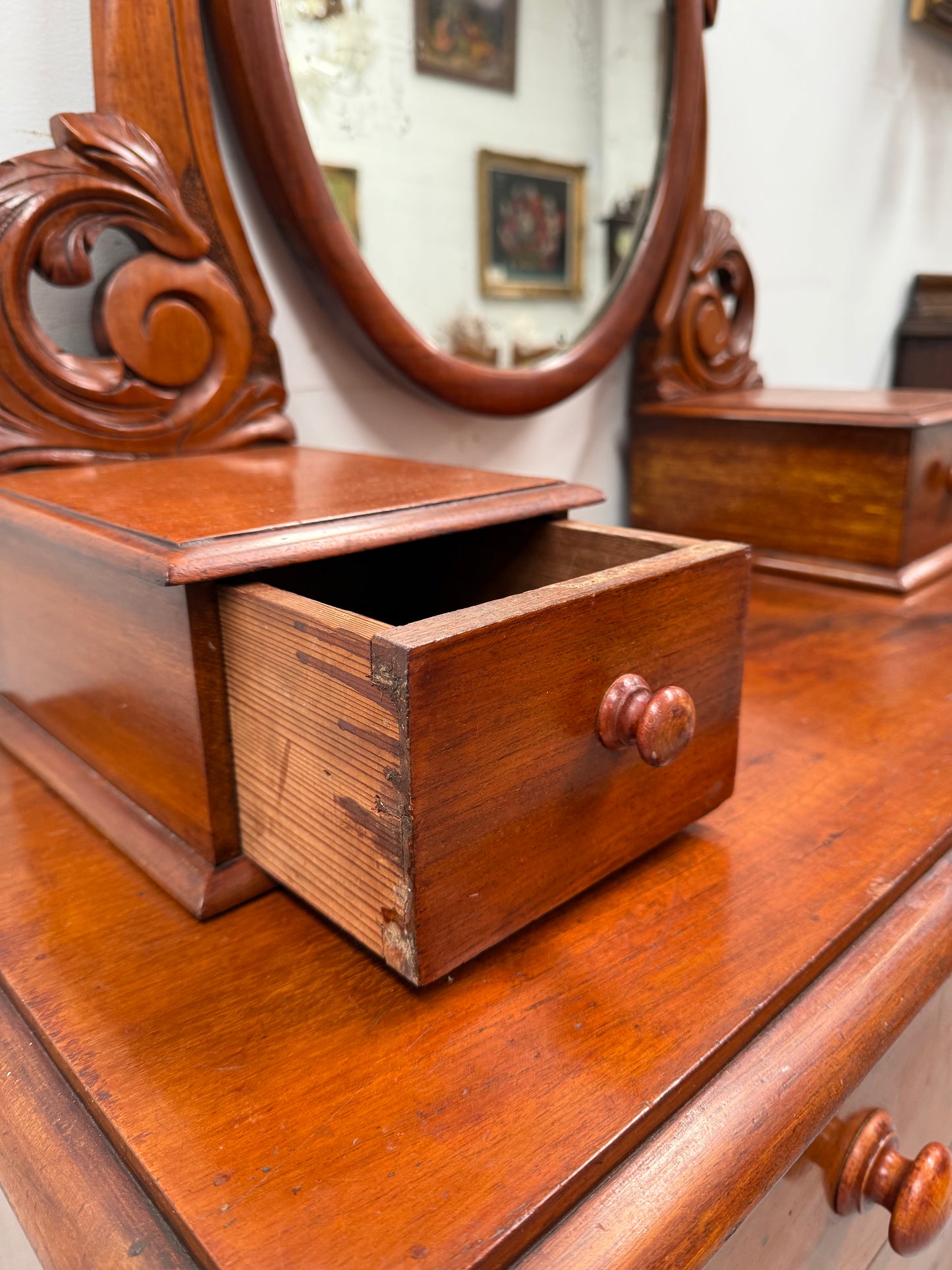 Petit Victorian Cedar Duchess Dresser Chest