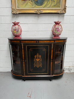 19th Century French Ebonized & Marquetry Inlaid Credenza | Antique & Vintage | Moonee Ponds Antiques | Australia Wide Delivery