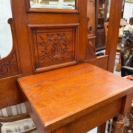 Edwardian Oak Hallstand