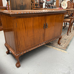 Mahogany Chippendale Style TV Cabinet