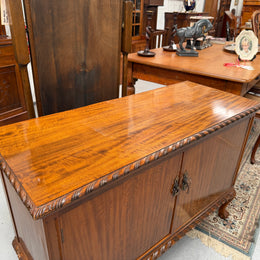 Mahogany Chippendale Style TV Cabinet