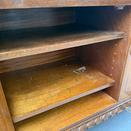 Mahogany Chippendale Style TV Cabinet
