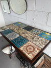 Antique Tiled Top Singer Sewing Machine Base Table | Antique & Vintage | Moonee Ponds Antiques | Australia Wide Delivery