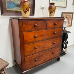 Victorian Five Drawer Cedar Of Drawers
