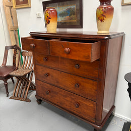 Victorian Five Drawer Cedar Of Drawers