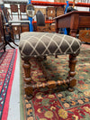 19th Century French Oak Long Upholstered Stool | Antique & Vintage | Moonee Ponds Antiques | Australia Wide Delivery