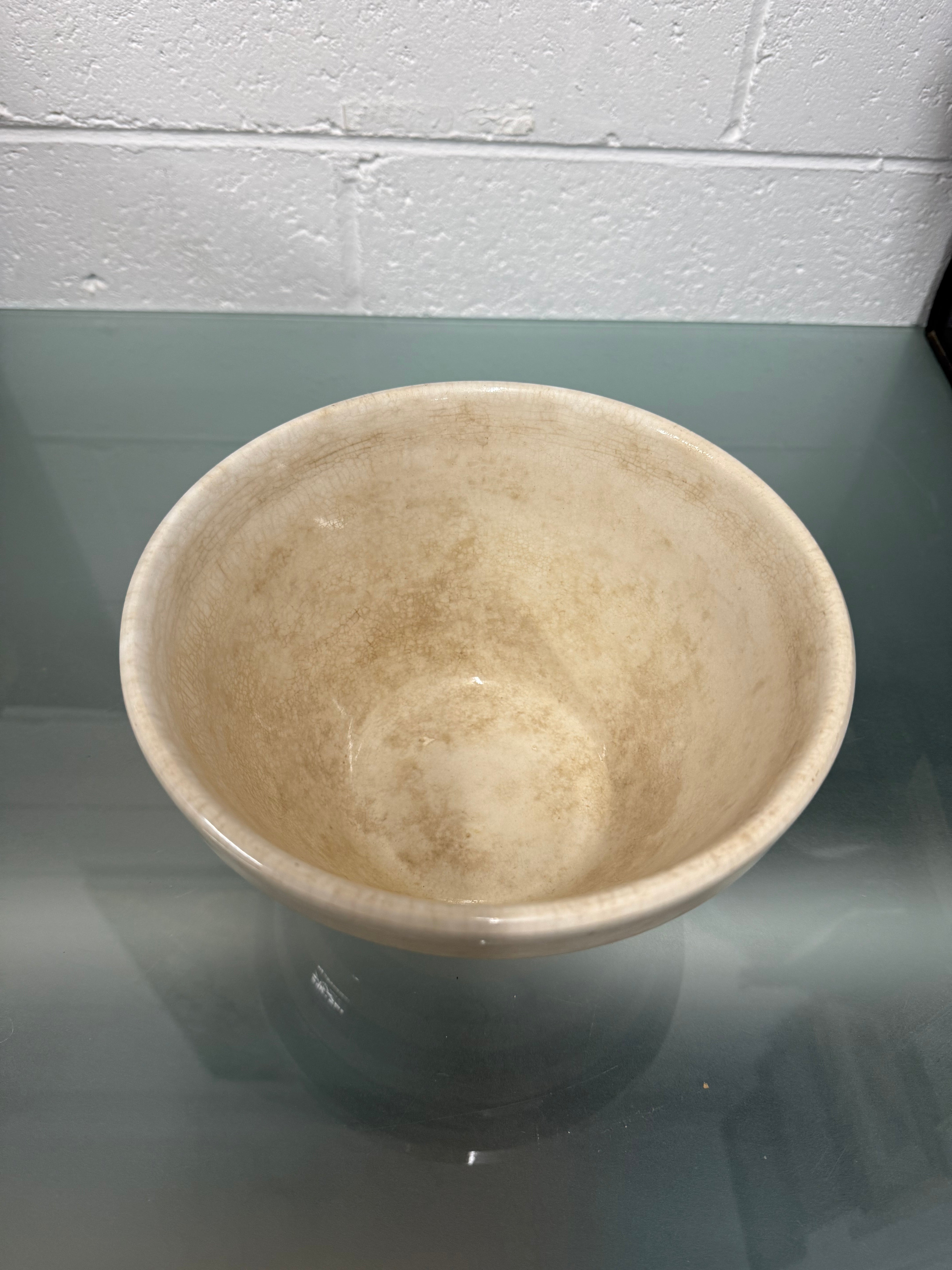 Antique Hoffman Pottery Blue & White Banded Bowl | Antique & Vintage | Moonee Ponds Antiques | Australia Wide Delivery