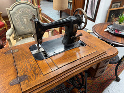 Antique Sewing Machine In Oak Case | Antique & Vintage | Moonee Ponds Antiques | Australia Wide Delivery