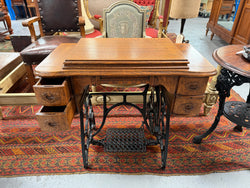 Antique Sewing Machine In Oak Case | Antique & Vintage | Moonee Ponds Antiques | Australia Wide Delivery