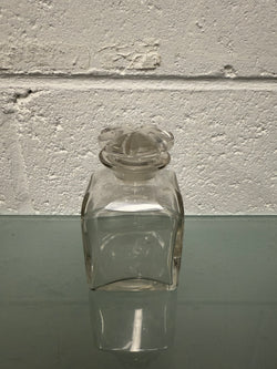 Small Glass Bottle & Glass Stopper For Perfume | Antique & Vintage | Moonee Ponds Antiques | Australia Wide Delivery