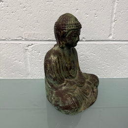 Vintage Bronze Green Patinated Bhudda