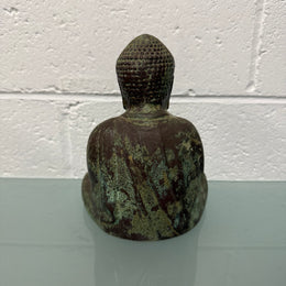 Vintage Bronze Green Patinated Bhudda