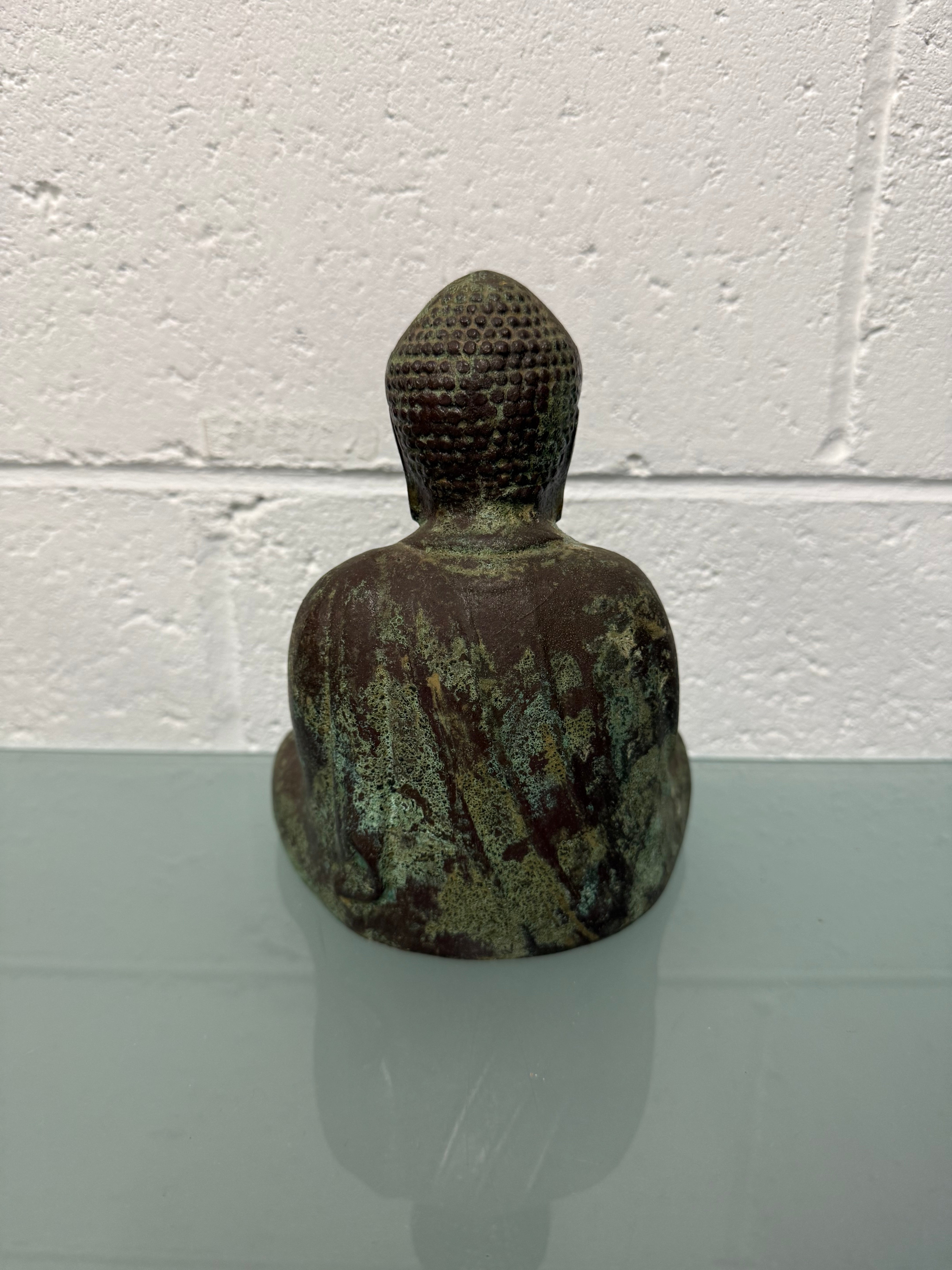 Vintage Bronze Green Patinated Buddha | Antique & Vintage | Moonee Ponds Antiques | Australia Wide Delivery
