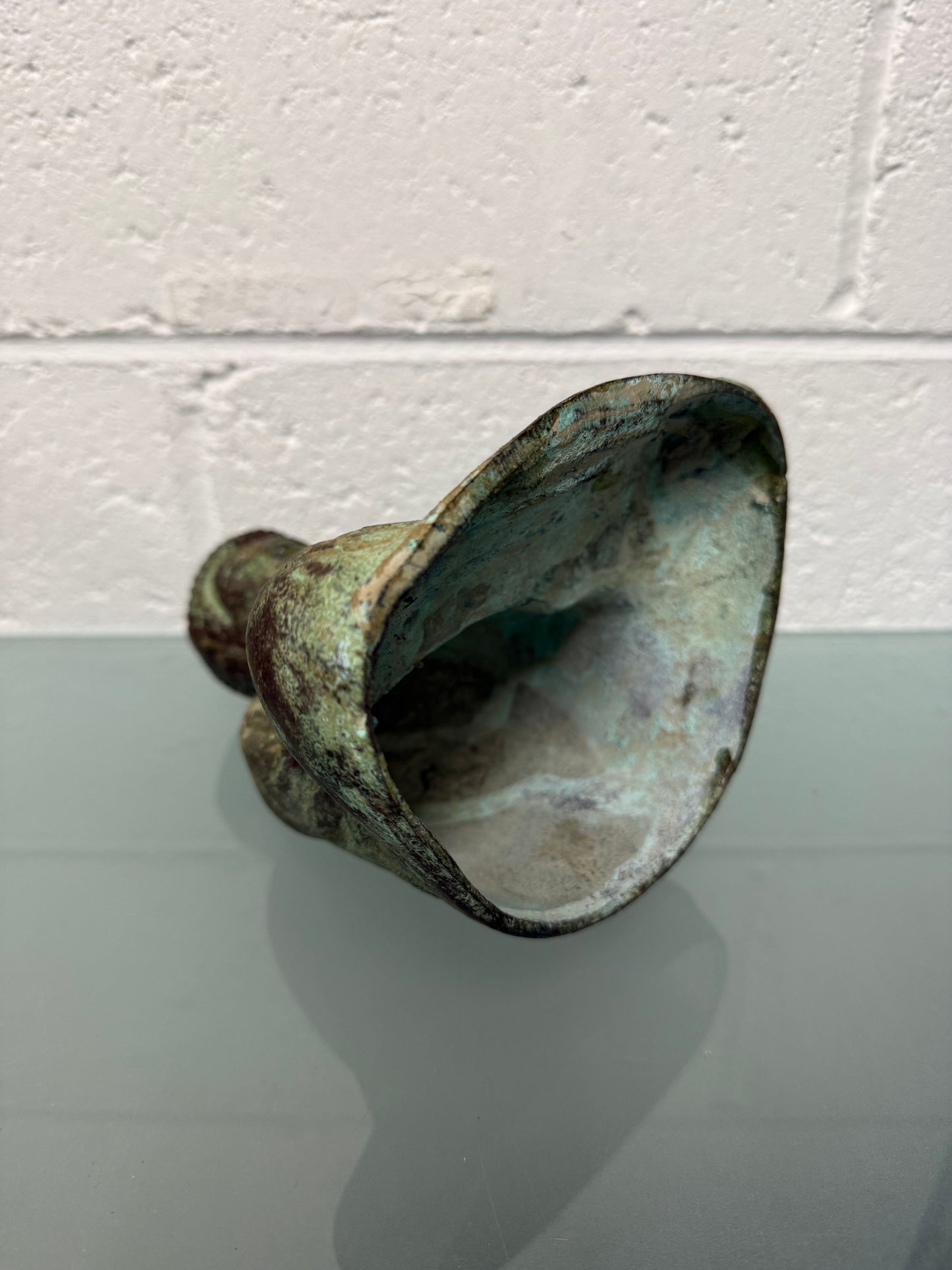Vintage Bronze Green Patinated Bhudda