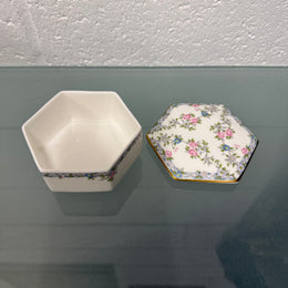 Charming Coalport "Trellis Rose" Lidded Trinket Box