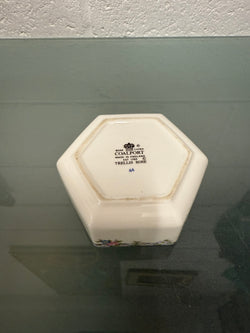 Charming Coalport "Trellis Rose" Lidded Trinket Box | Antique & Vintage | Moonee Ponds Antiques | Australia Wide Delivery