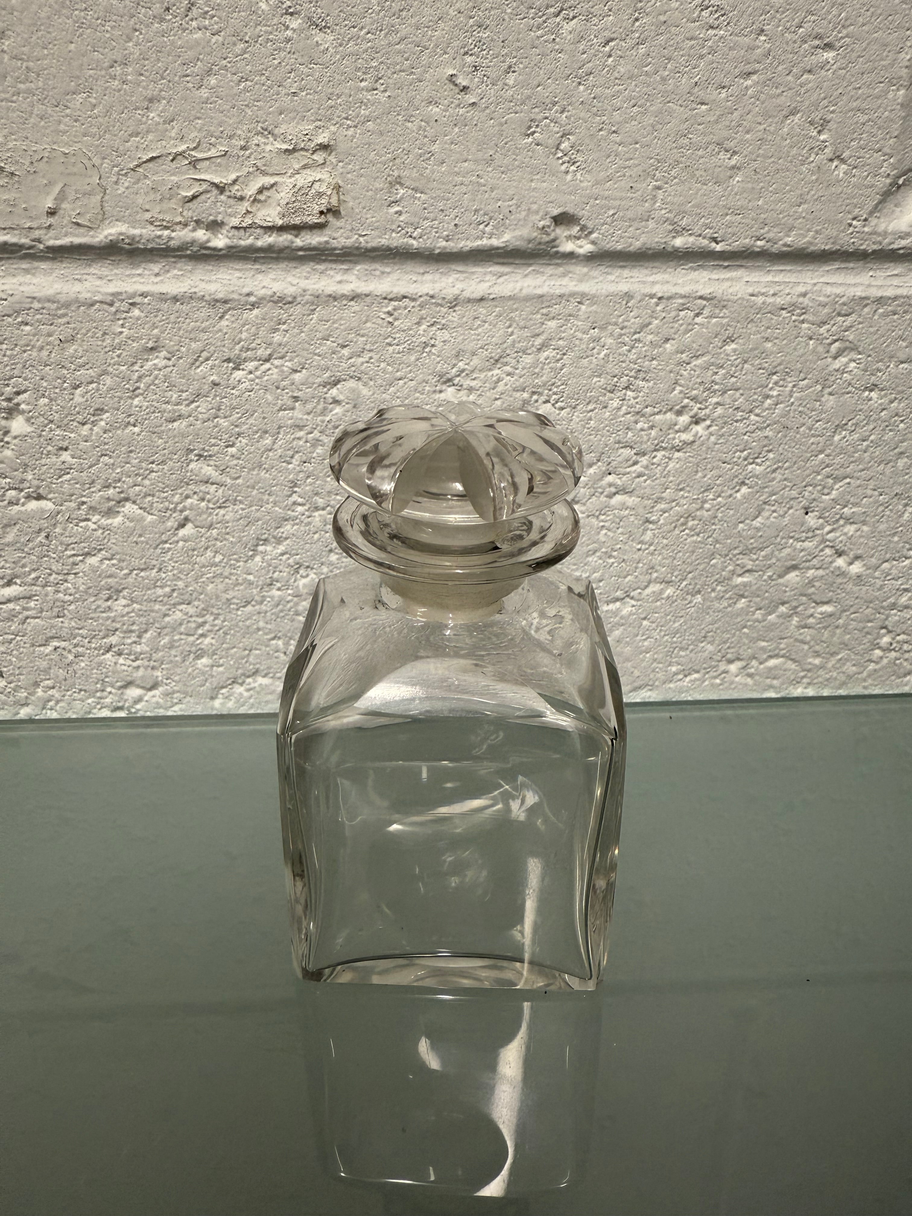 Small Glass Bottle With Glass Stopper For Perfume | Antique & Vintage | Moonee Ponds Antiques | Australia Wide Delivery