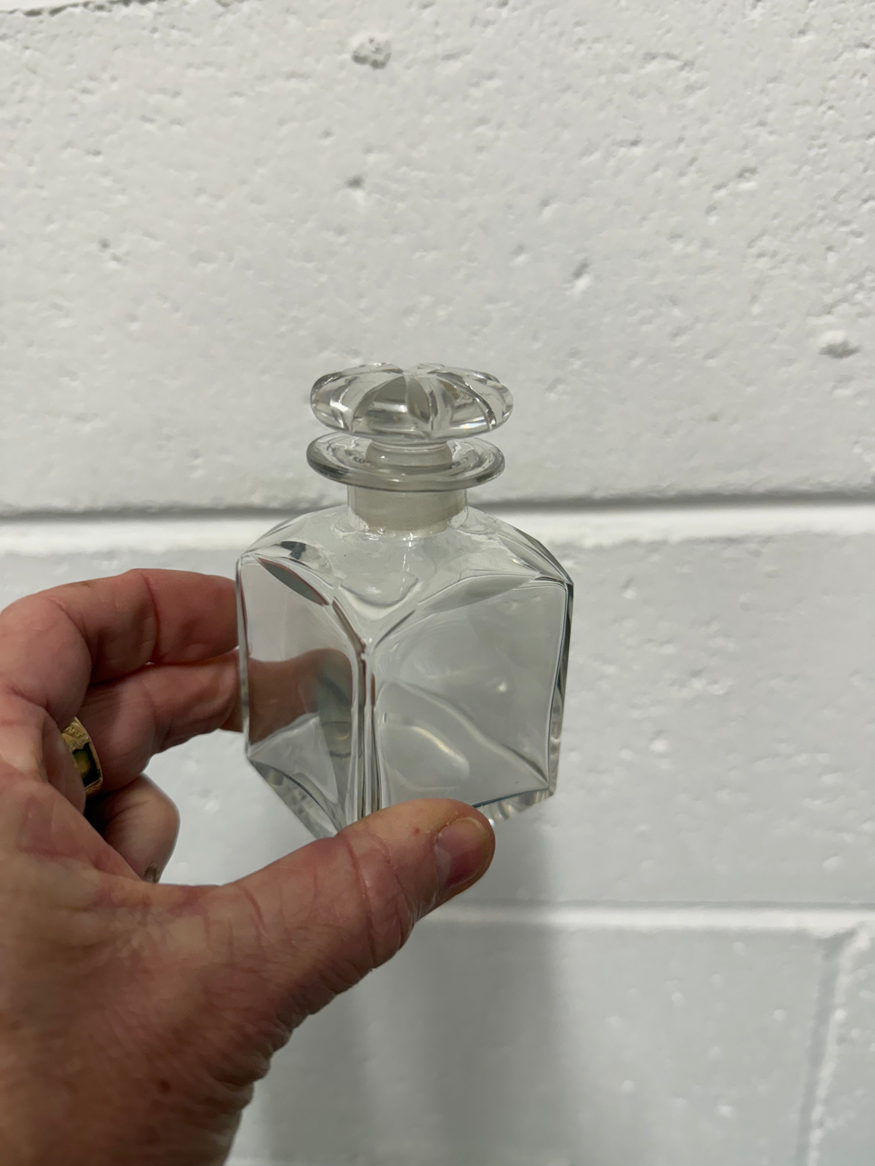 Small Glass Bottle With Glass Stopper For Perfume | Antique & Vintage | Moonee Ponds Antiques | Australia Wide Delivery