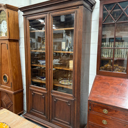 French Louis XVI Style 19th Century Oak Two Door Bookcase