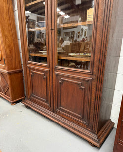 French Louis XVI Style 19th Century Oak Two Door Bookcase | Antique & Vintage | Moonee Ponds Antiques | Australia Wide Delivery