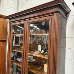 French Louis XVI Style 19th Century Oak Two Door Bookcase
