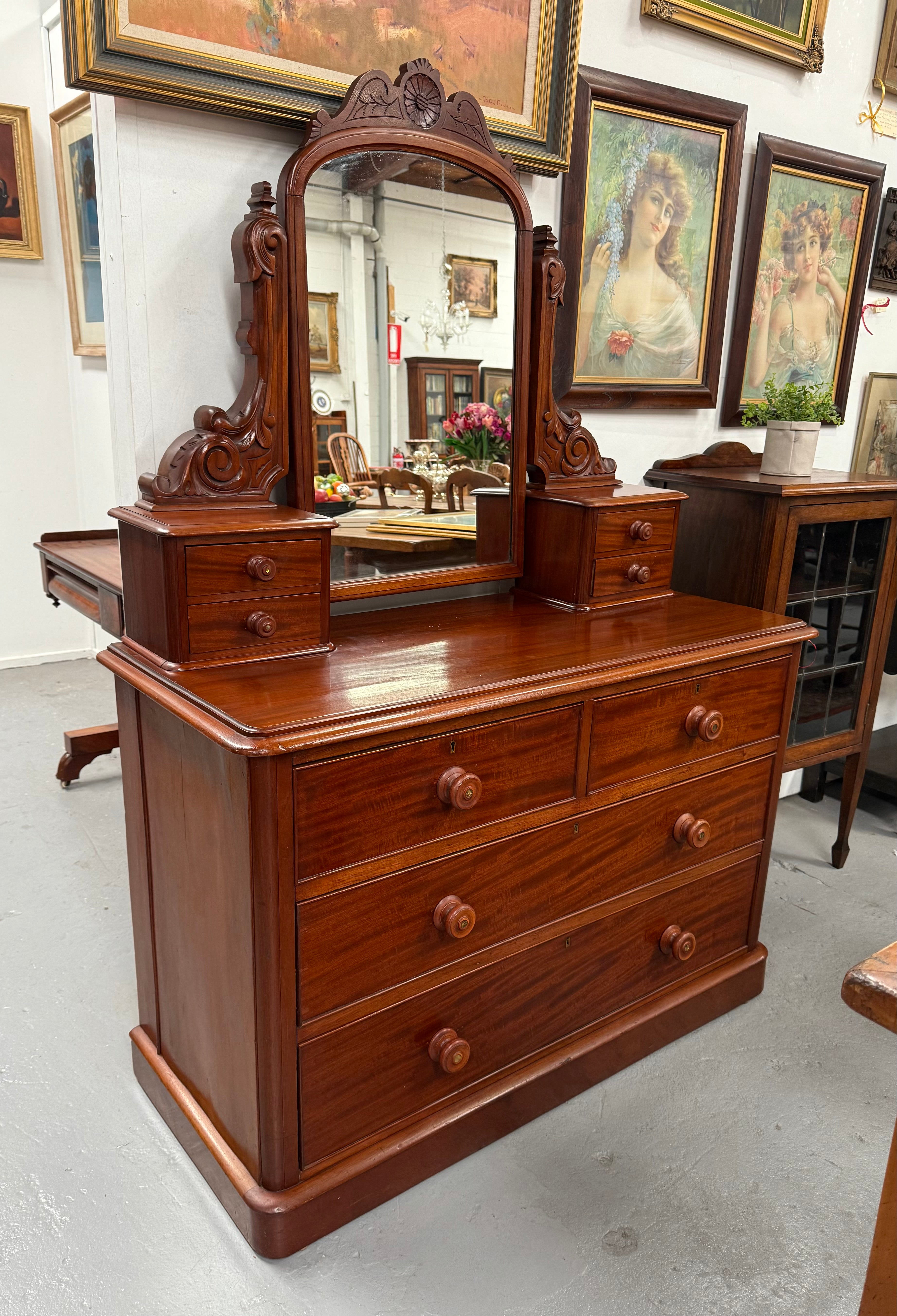 Victorian Mahogany Duchess Chest In Excellent Condition | Antique & Vintage | Moonee Ponds Antiques | Australia Wide Delivery