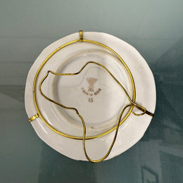 Beautiful Miniture French Limoges Plate With Stand