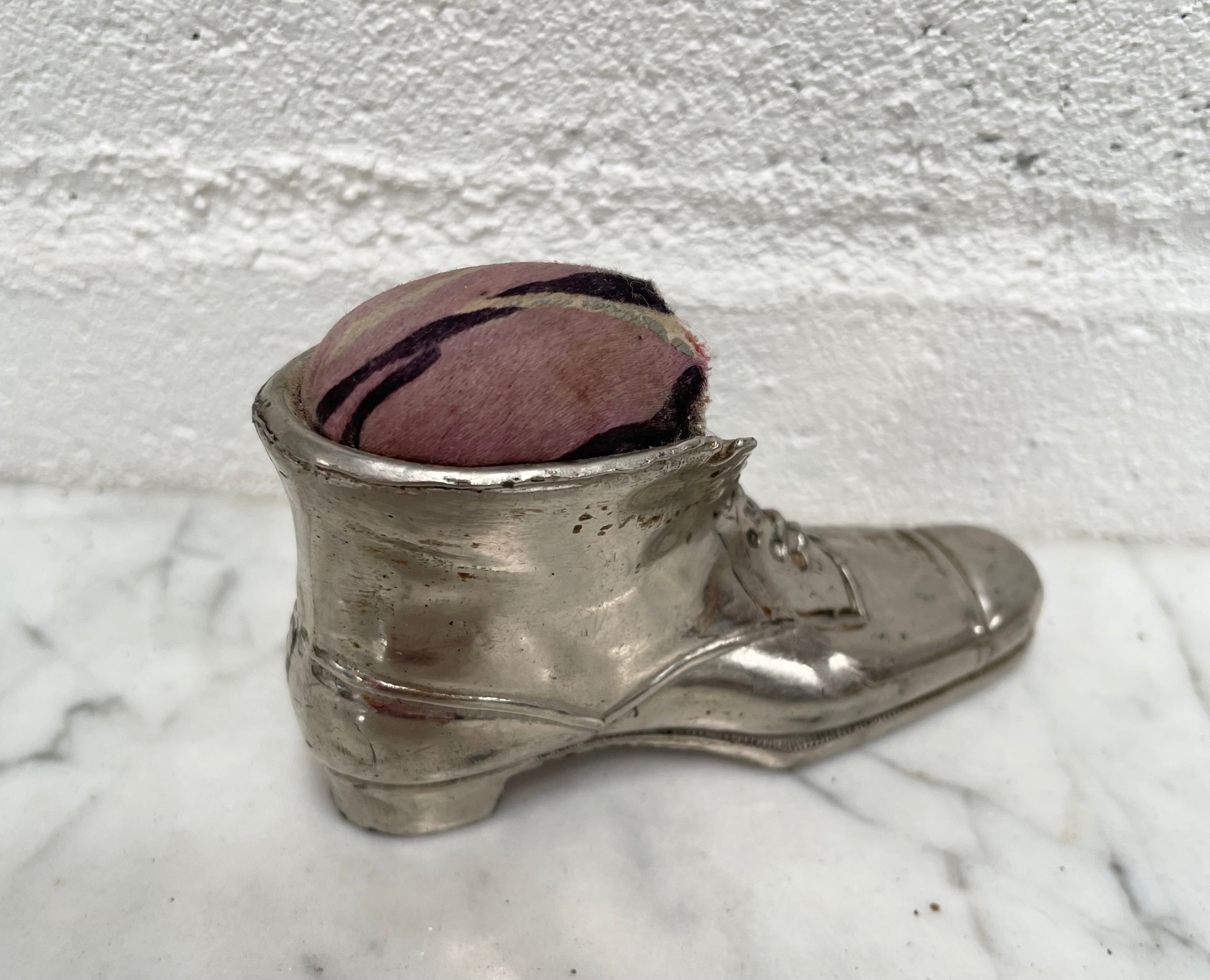 Edwardian Novelty Metal Shoe Pin Holder | Antique & Vintage | Moonee Ponds Antiques | Australia Wide Delivery