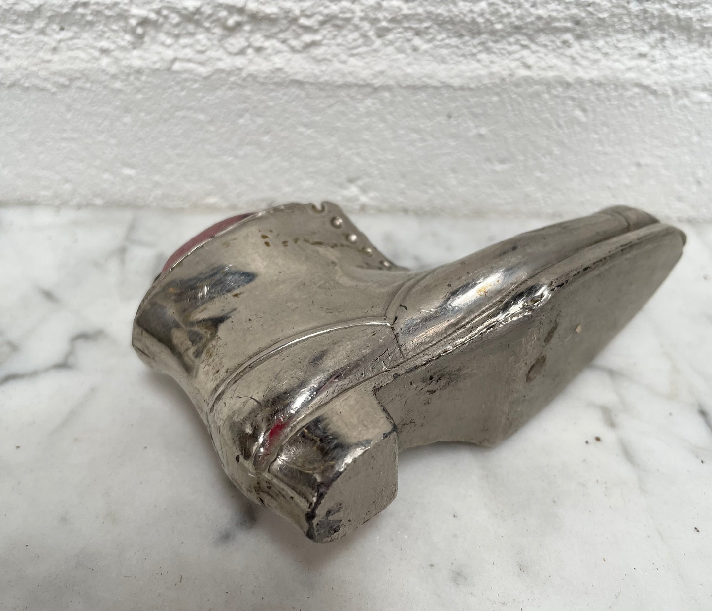 Edwardian Novelty Metal Shoe Pin Holder