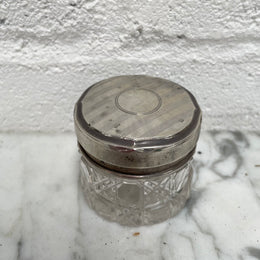 Art Deco Cut Glass Container