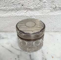 Art Deco Cut Glass Container | Antique & Vintage | Moonee Ponds Antiques | Australia Wide Delivery