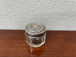 Late Victorian Silver/Glass Container | Antique & Vintage | Moonee Ponds Antiques | Australia Wide Delivery