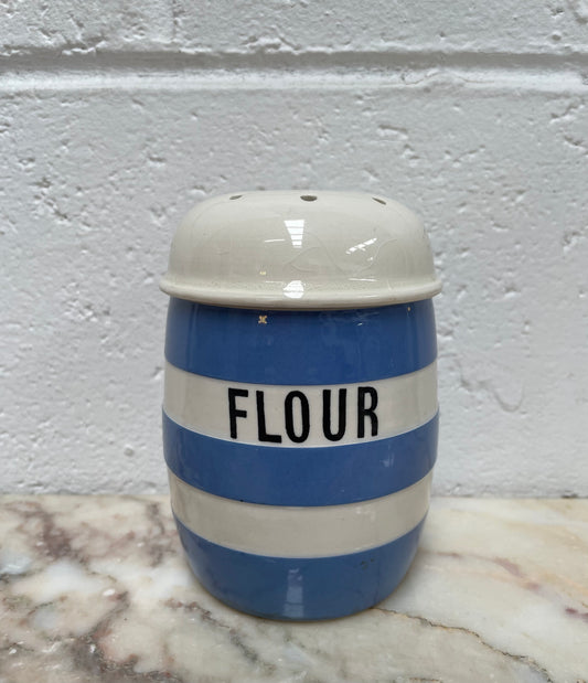 Vintage TG Green Cornishware Flour Shaker