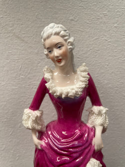 Adderley English Vintage Figurine With Lace | Antique & Vintage | Moonee Ponds Antiques | Australia Wide Delivery