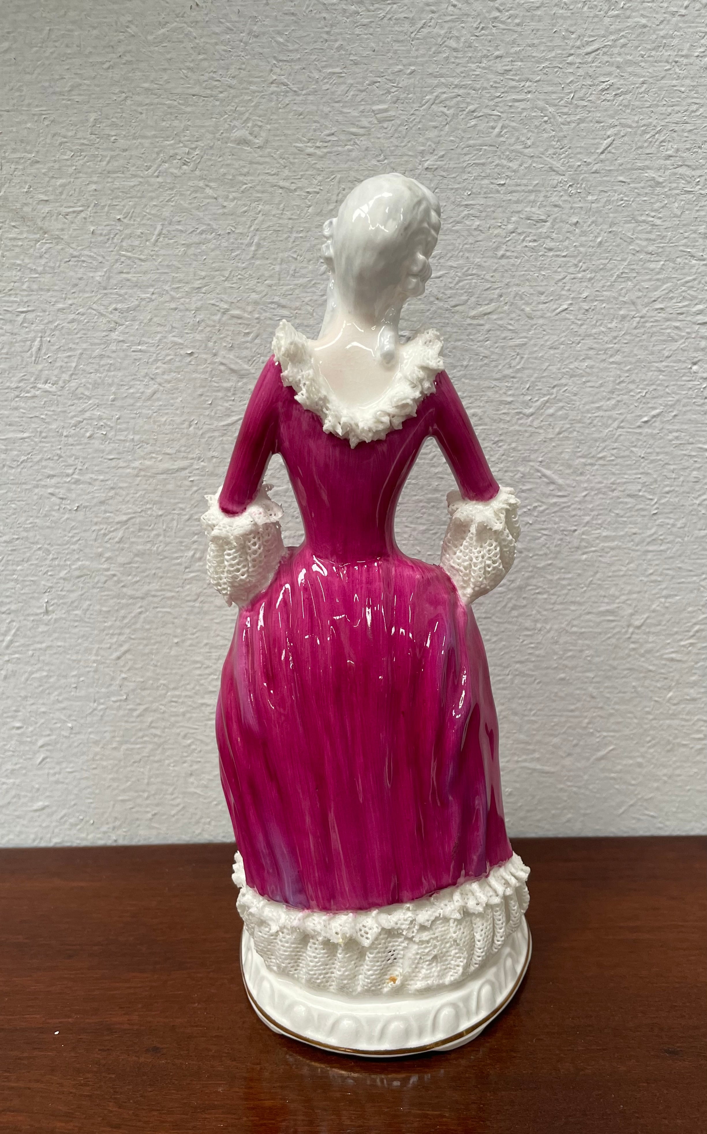 Adderley English Vintage Figurine With Lace | Antique & Vintage | Moonee Ponds Antiques | Australia Wide Delivery
