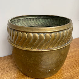 Lovely English Brass Planter Pot / Jardiniere