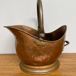 Fabulous French Copper & Brass Coal Scuttle