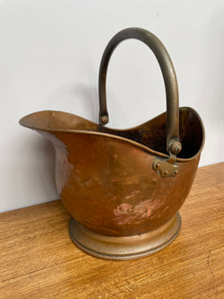 Fabulous French Copper & Brass Coal Scuttle | Antique & Vintage | Moonee Ponds Antiques | Australia Wide Delivery