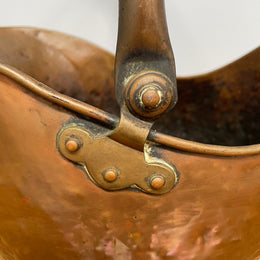 Fabulous French Copper & Brass Coal Scuttle