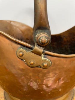 Fabulous French Copper & Brass Coal Scuttle | Antique & Vintage | Moonee Ponds Antiques | Australia Wide Delivery