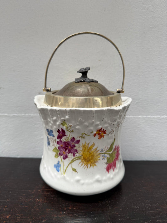 Antique Carlton Ware Biscuit Barrell As Is