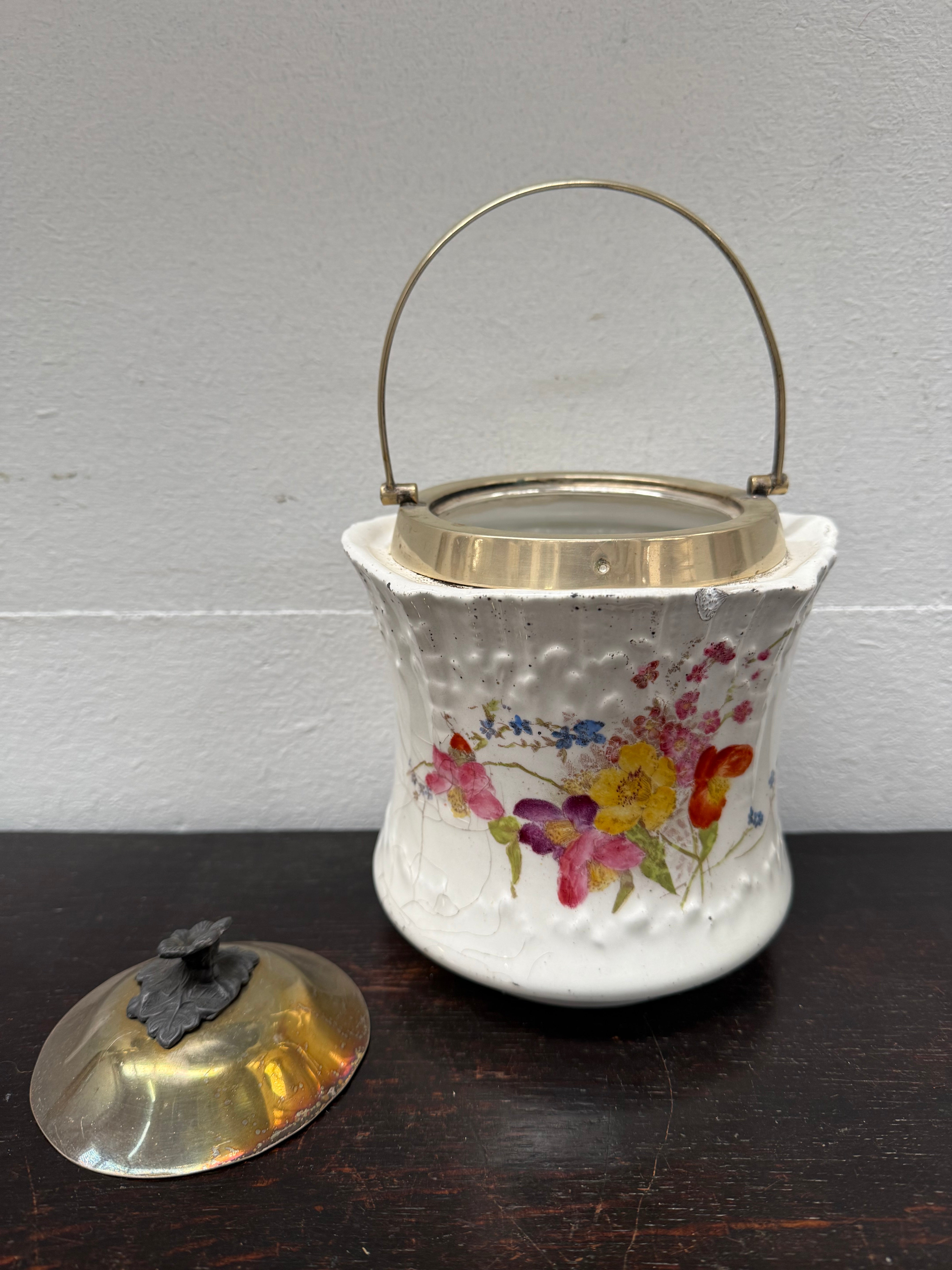Antique Carlton Ware Biscuit Barrell As Is | Antique & Vintage | Moonee Ponds Antiques | Australia Wide Delivery