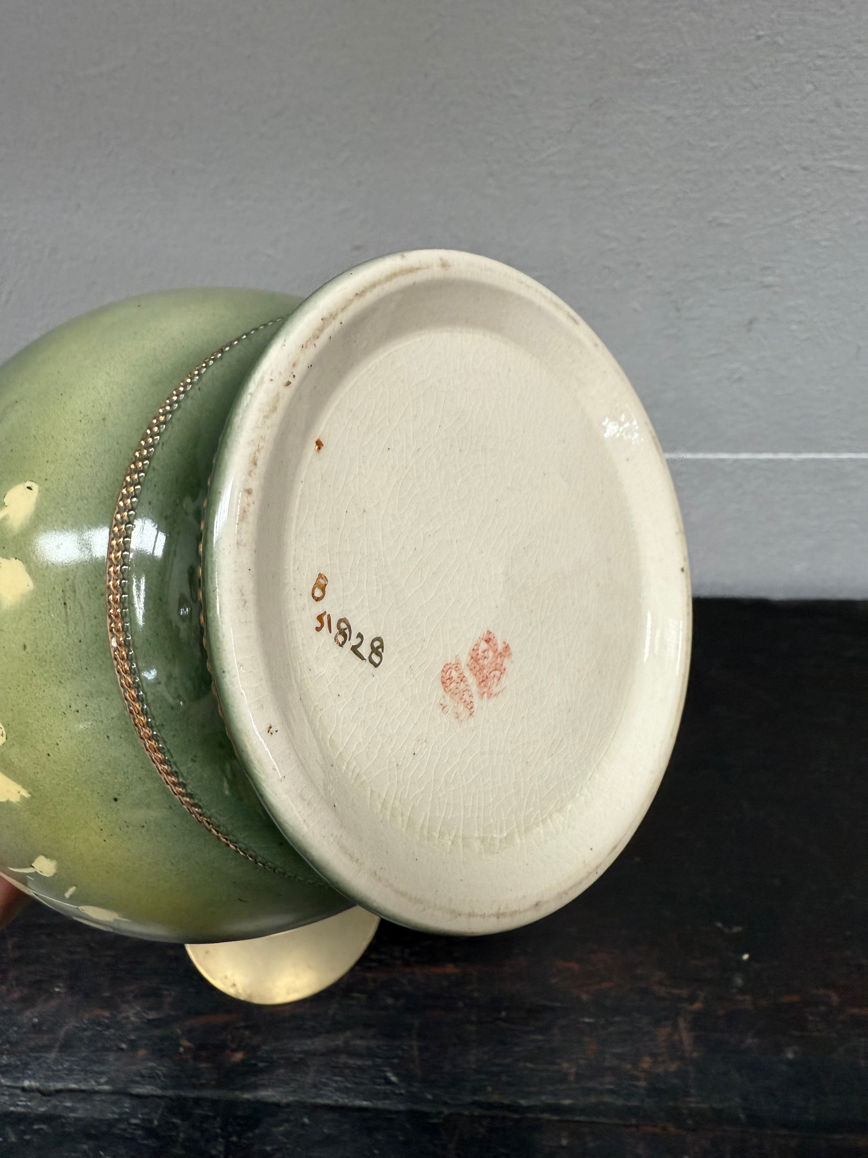 Crown Devon Biscuit Barrel | Antique & Vintage | Moonee Ponds Antiques | Australia Wide Delivery