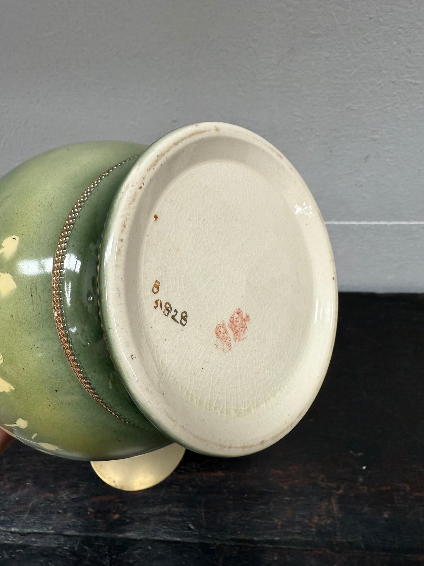 Crown Devon Biscuit Barrel