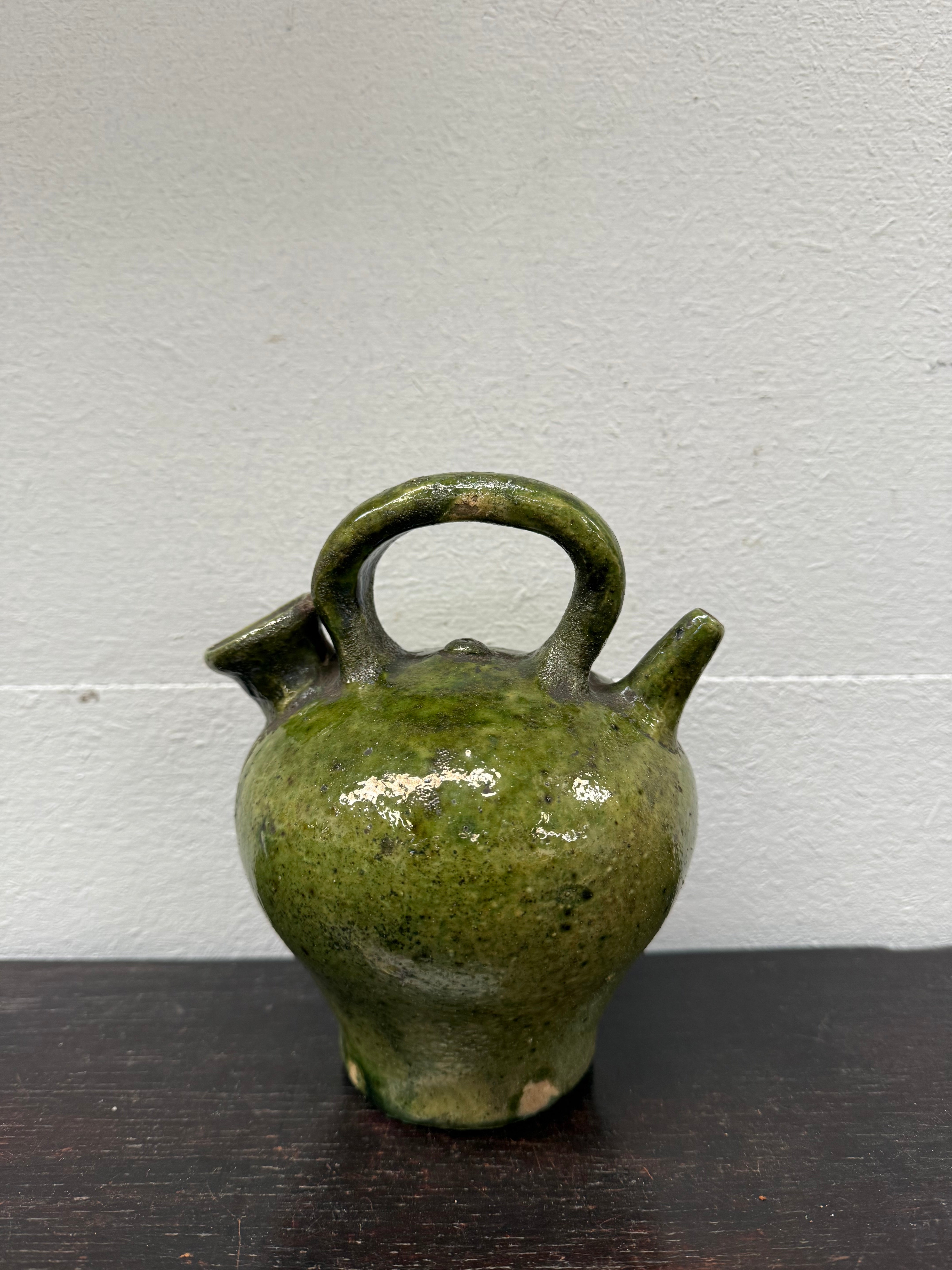 Vintage French/Spanish Crucile Oil Jar C1900