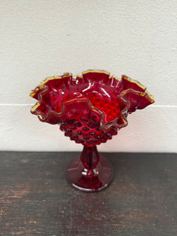 Vintage Amberina Glass Comport | Antique & Vintage | Moonee Ponds Antiques | Australia Wide Delivery