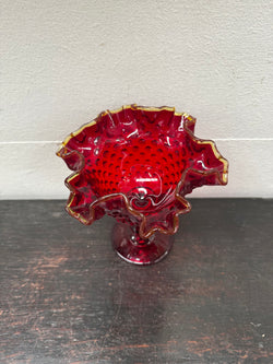 Vintage Amberina Glass Comport | Antique & Vintage | Moonee Ponds Antiques | Australia Wide Delivery