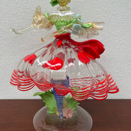 Intricate Murano Glass Lady Figurine