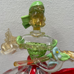 Intricate Murano Glass Lady Figurine